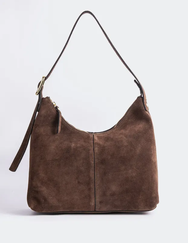 Riah Brown Suede sold by L'Intervalle