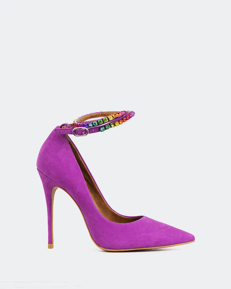 Valeria Purple Nubuck sold by L'Intervalle