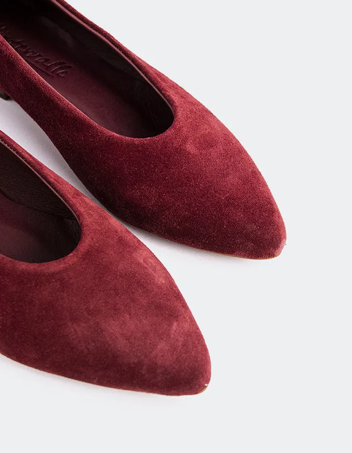 Thena Burgundy Suede sold by L'Intervalle product image thumbnail 2