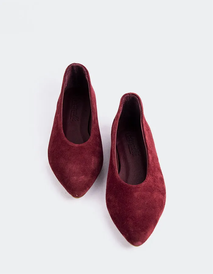 Thena Burgundy Suede sold by L'Intervalle product image thumbnail 5