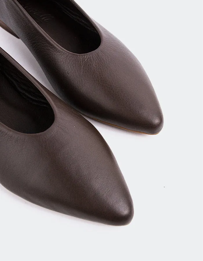 Thena Brown Leather sold by L'Intervalle product image thumbnail 2