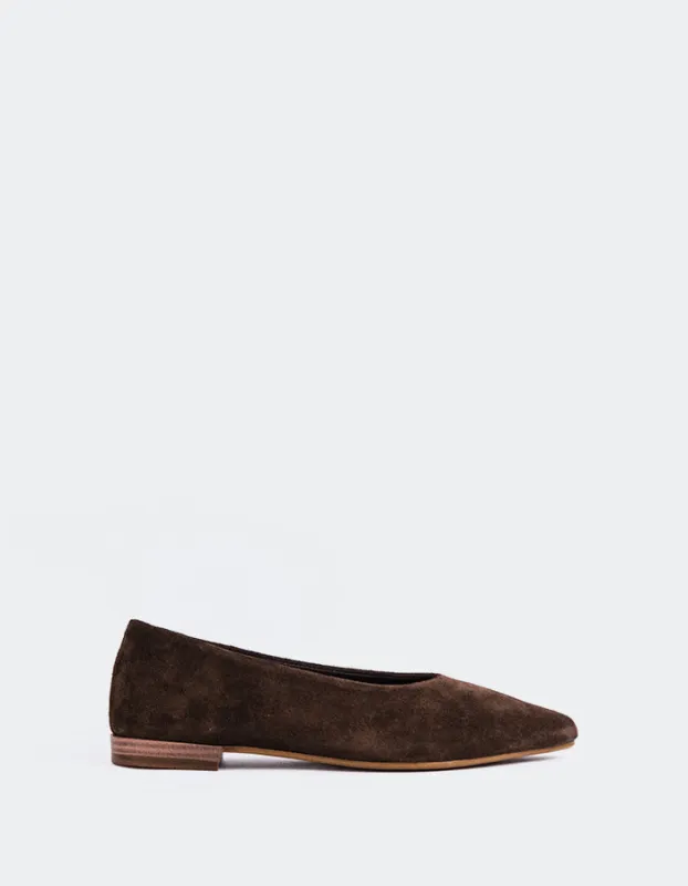 Thena Brown Suede made by L'Intervalle