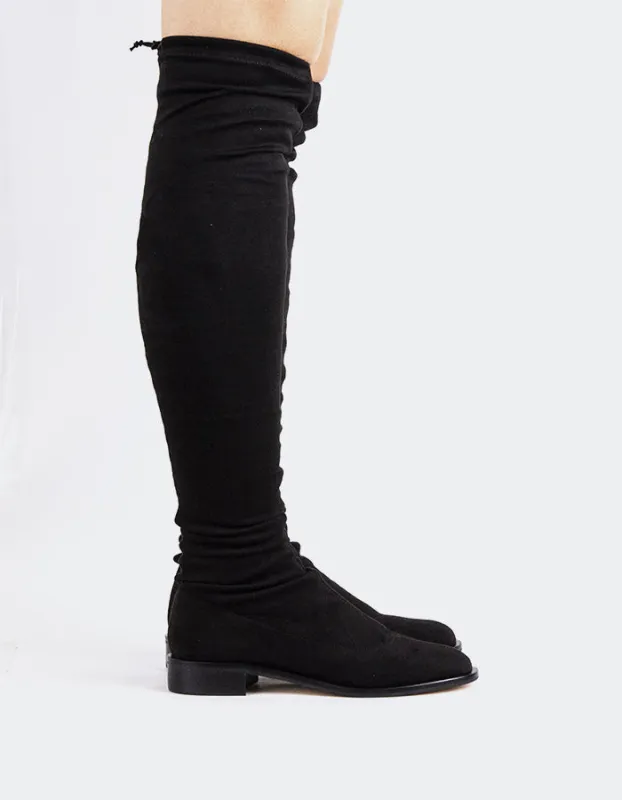Elowen Black Suede Stretch sold by L'Intervalle