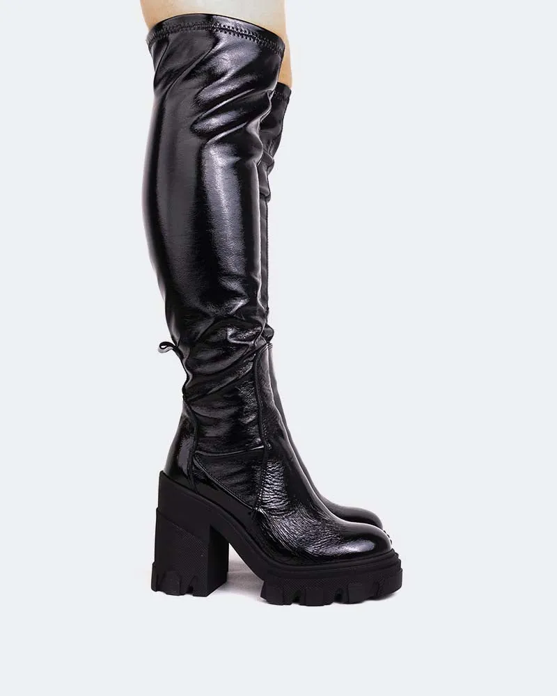 Langley Black Naplack Stretch sold by L'Intervalle