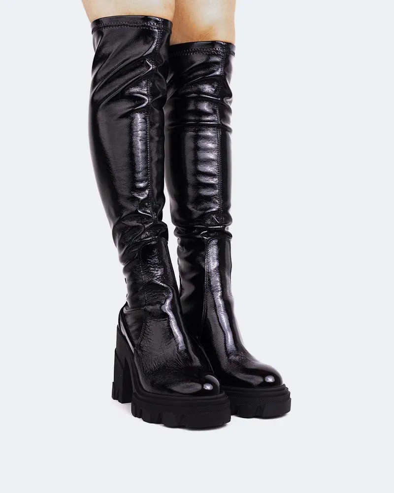 Langley Black Naplack Stretch sold by L'Intervalle product image thumbnail 2