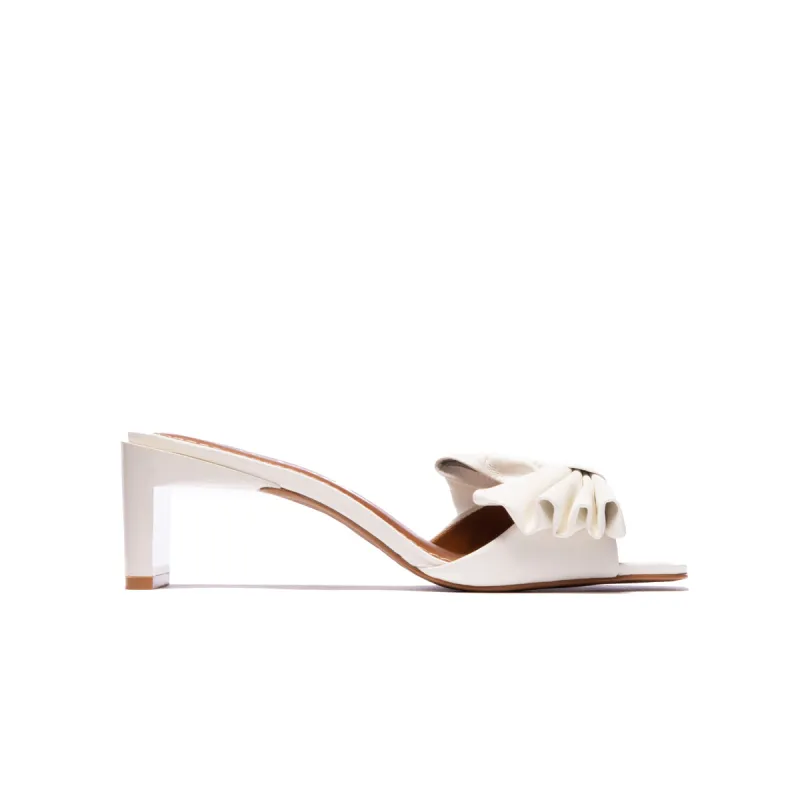 Idalene White Leather made by L'Intervalle