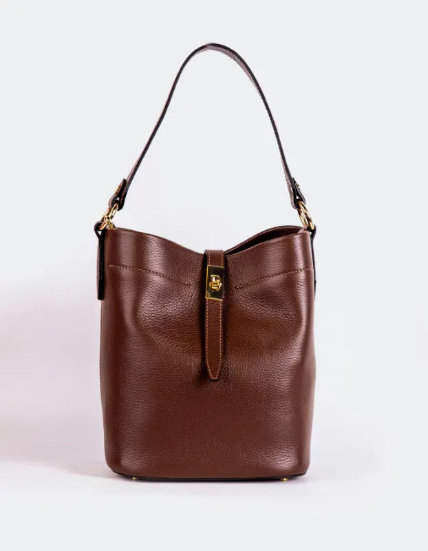 Claine Brown Leather made by L'Intervalle