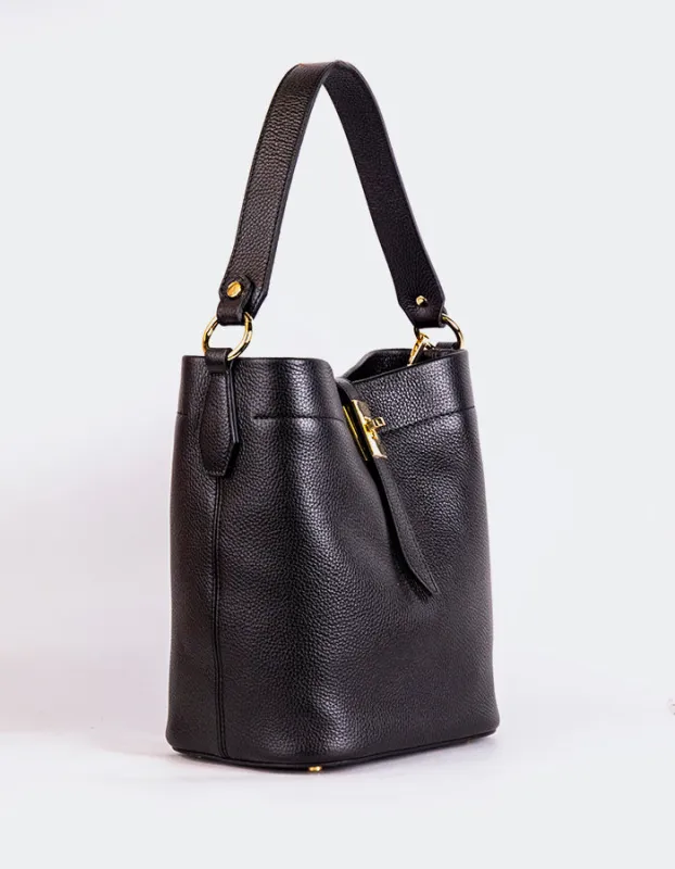 Claine Black Leather made by L'Intervalle