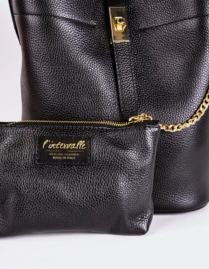 Claine Black Leather sold by L'Intervalle product image thumbnail 3