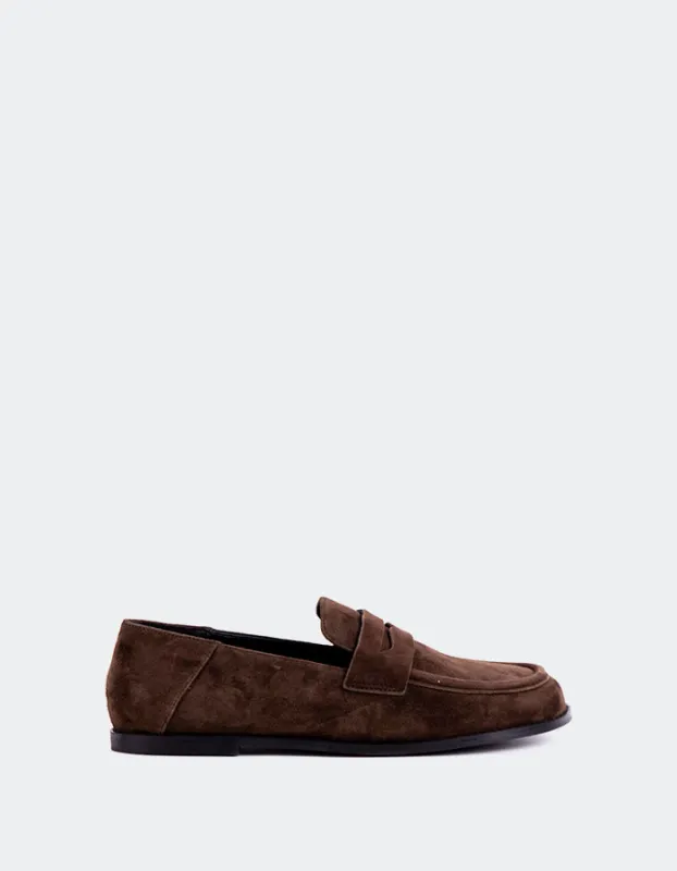Clarice Brown Suede made by L'Intervalle