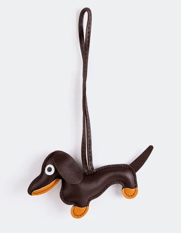 Dog Charm, Brown made by L'Intervalle