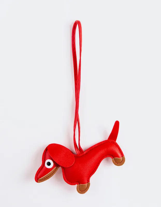 Dog Charm, Red made by L'Intervalle