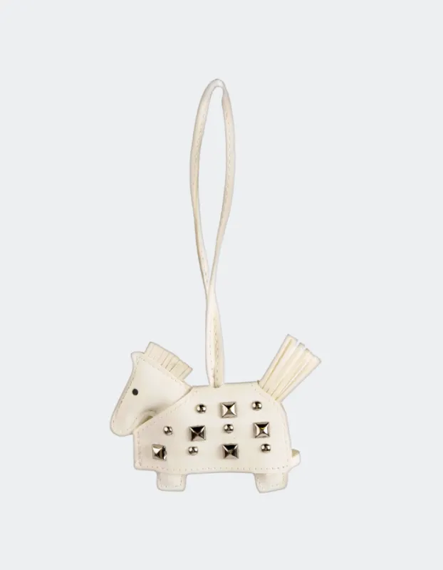 Studded Horse Charm, White made by L'Intervalle