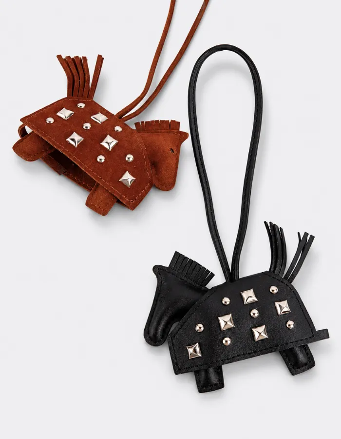 Studded Horse Charm, Black sold by L'Intervalle product image thumbnail 3