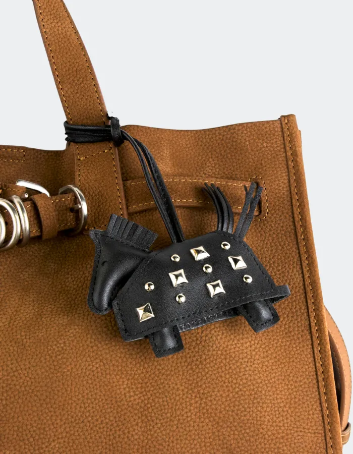 Studded Horse Charm, Black sold by L'Intervalle product image thumbnail 2