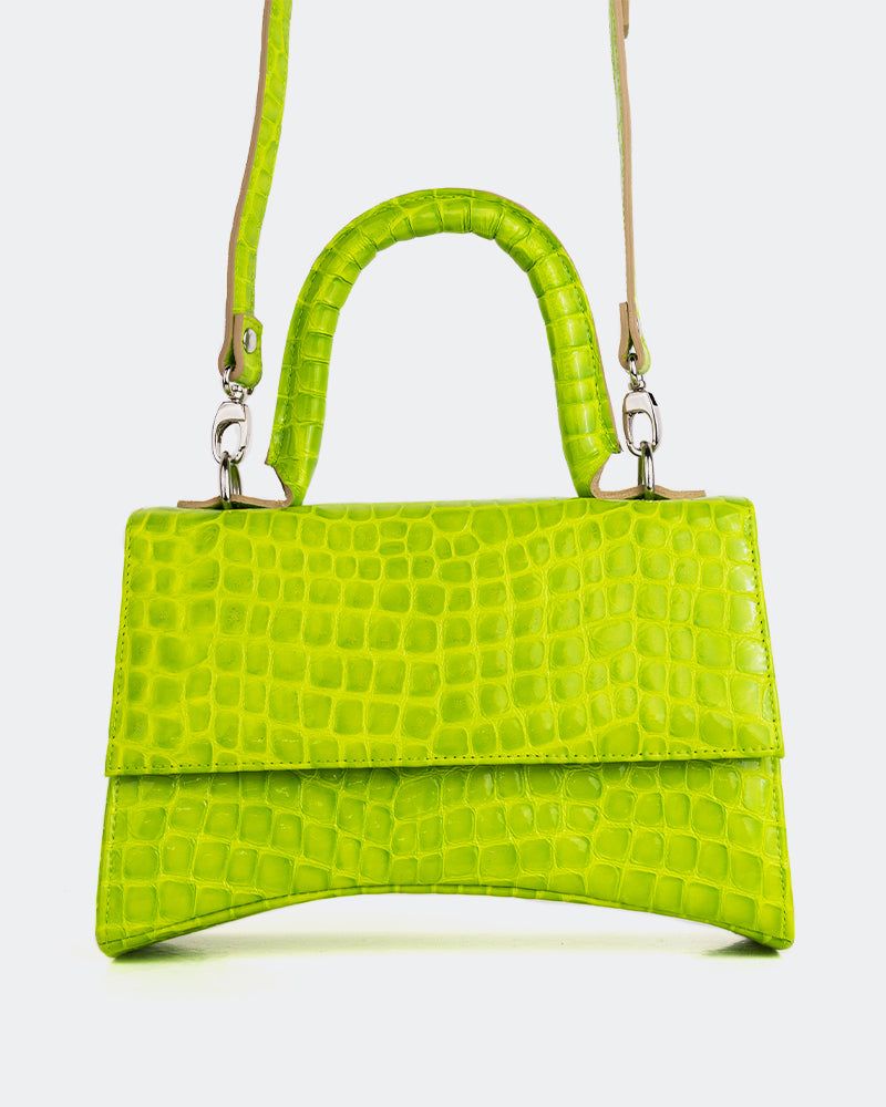 Boat Green Shiny Croco sold by L'Intervalle