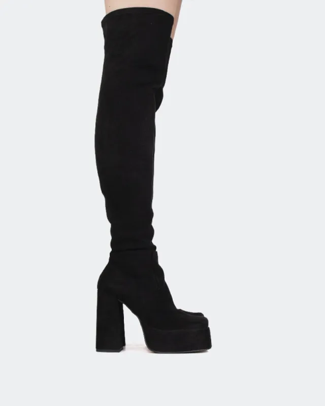 Azalea Black Suede sold by L'Intervalle