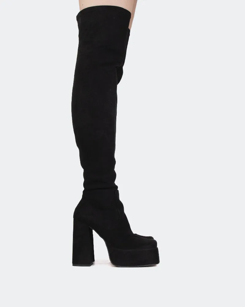 Azalea Black Suede sold by L'Intervalle