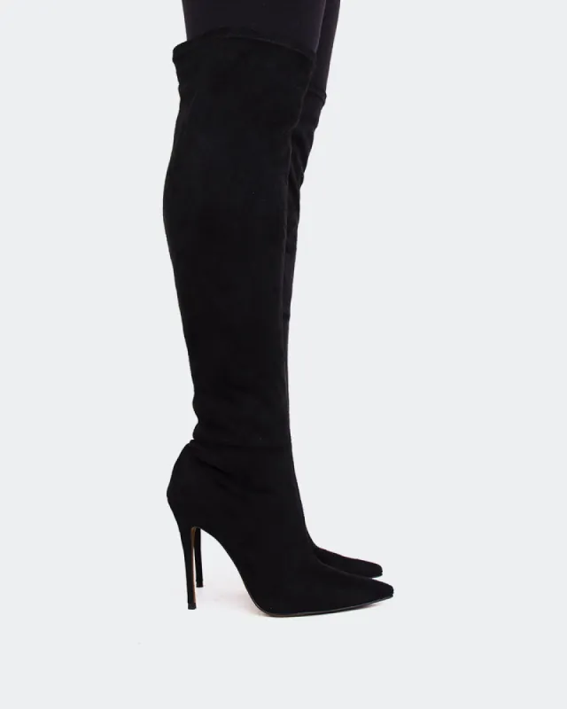 Sahar Black Suede sold by L'Intervalle