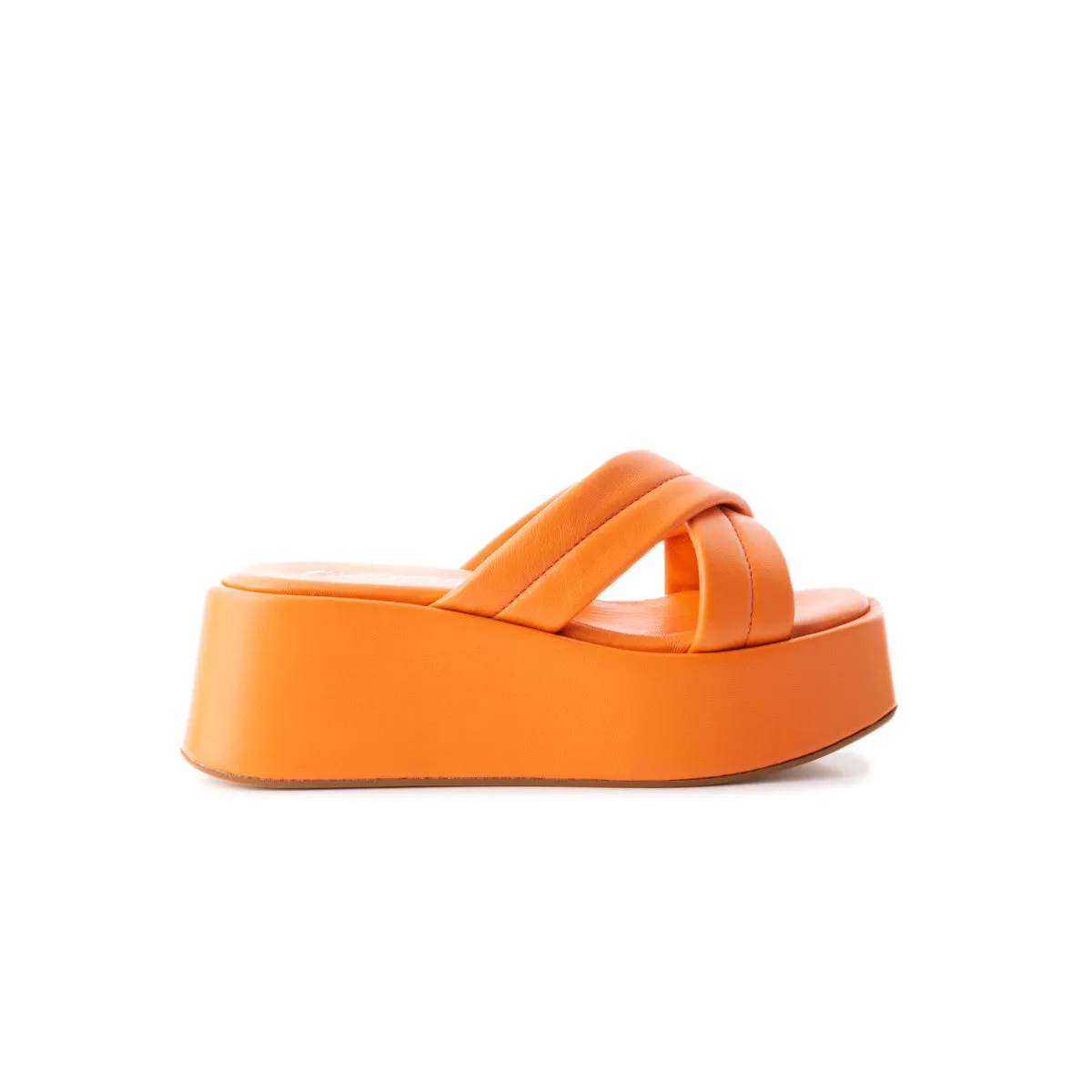 Sacra Orange Leather sold by L'Intervalle