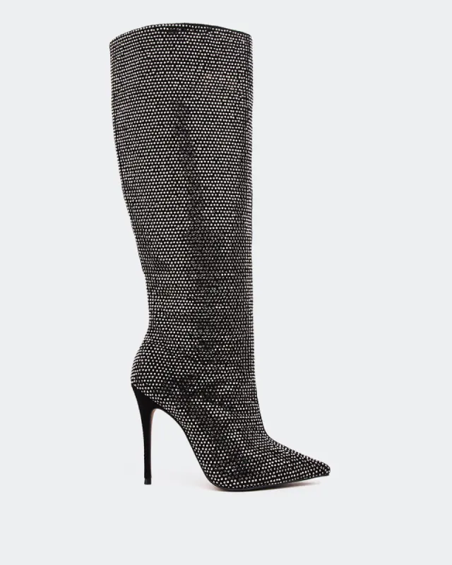 Basma Black Suede sold by L'Intervalle
