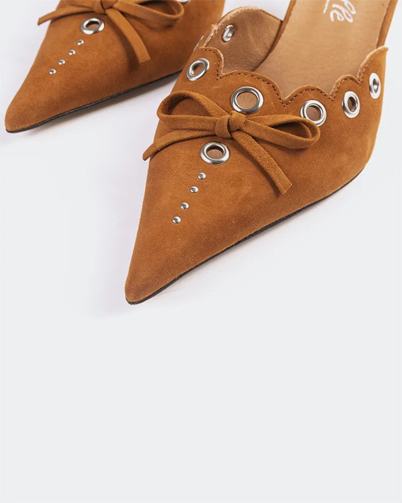 Melba Tan Suede sold by L'Intervalle