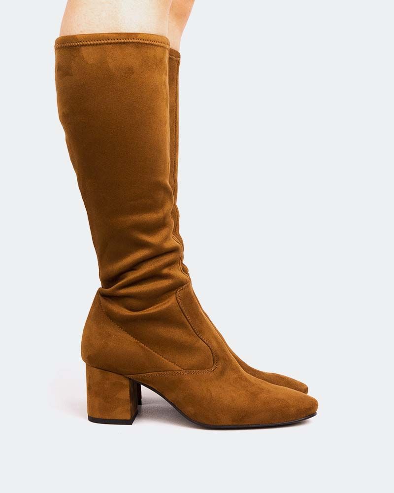 McGill Tan Suede Stretch sold by L'Intervalle