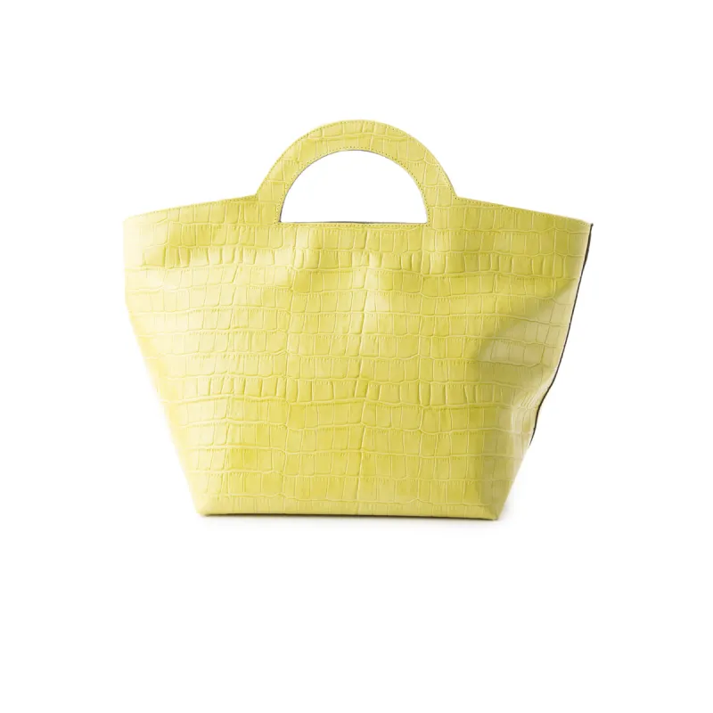 Nita Lime Croco sold by L'Intervalle