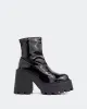 Tana Black Shiny Leather sold by L'Intervalle
