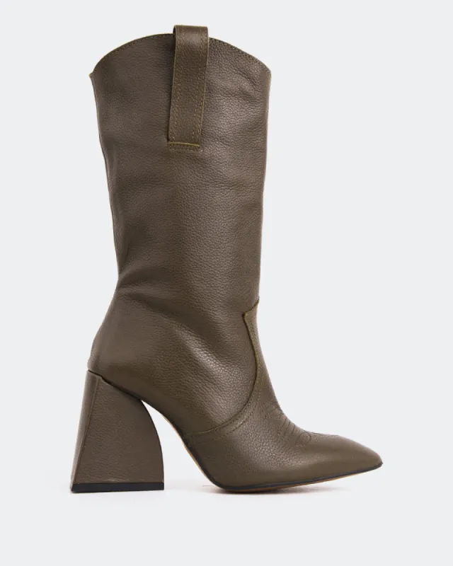 Clément Khaki Leather sold by L'Intervalle