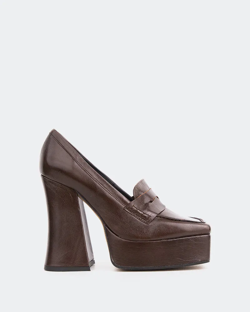 Mestina Brown Leather sold by L'Intervalle