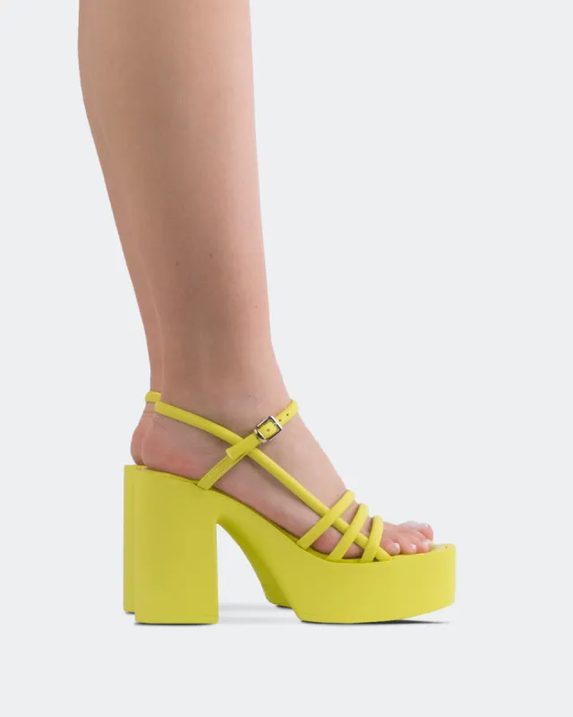 Minou Yellow Leather sold by L'Intervalle