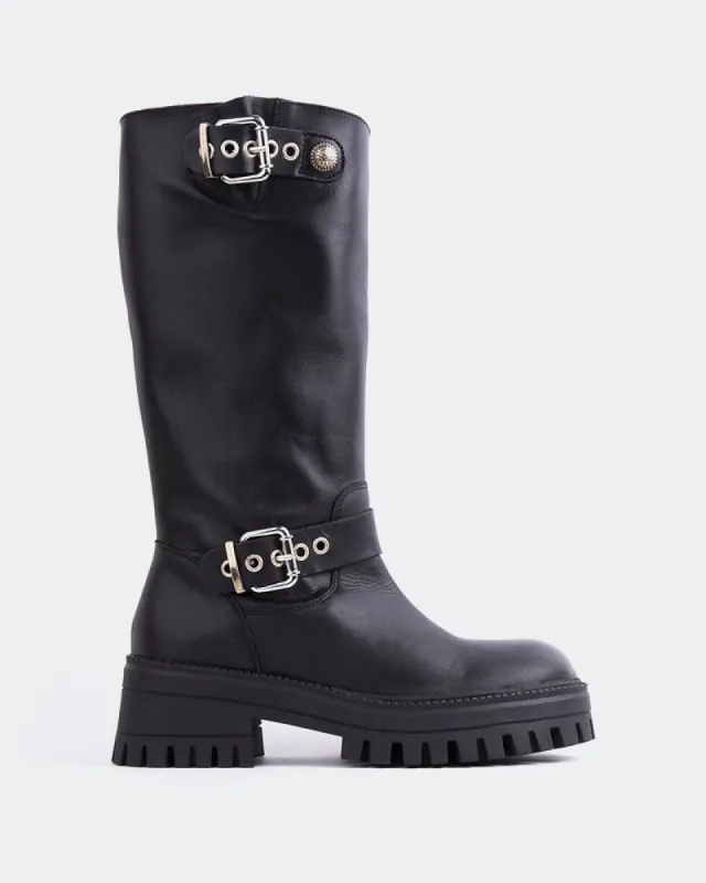 Zaza Black Leather sold by L'Intervalle