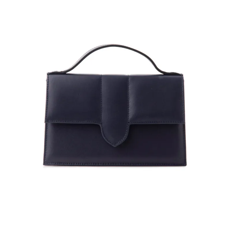 Mini Diya Navy Leather sold by L'Intervalle