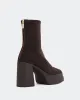 Voltera Brown Suede Stretch sold by L'Intervalle
