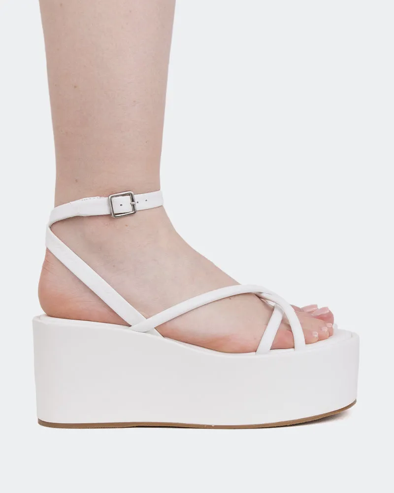 Dionira White Leather sold by L'Intervalle