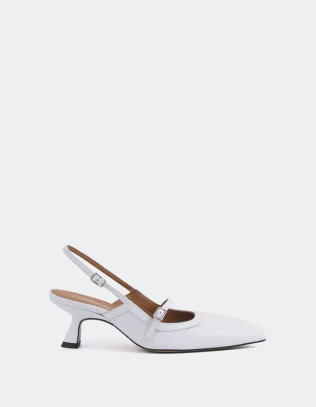 Myrtle White Leather sold by L'Intervalle