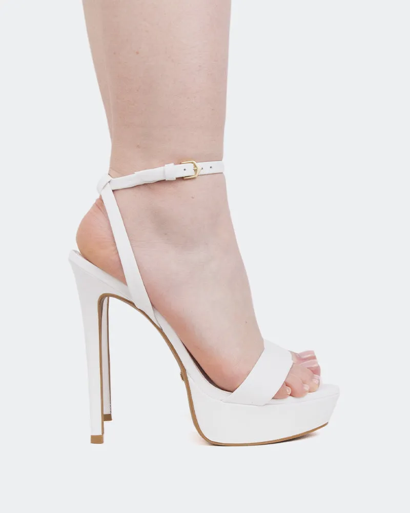 Morena White Leather sold by L'Intervalle