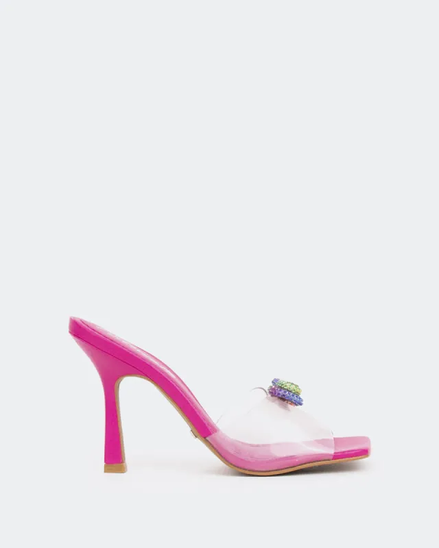 Sanya, Fucshia Clear/Vinyl Fucshia sold by L'Intervalle