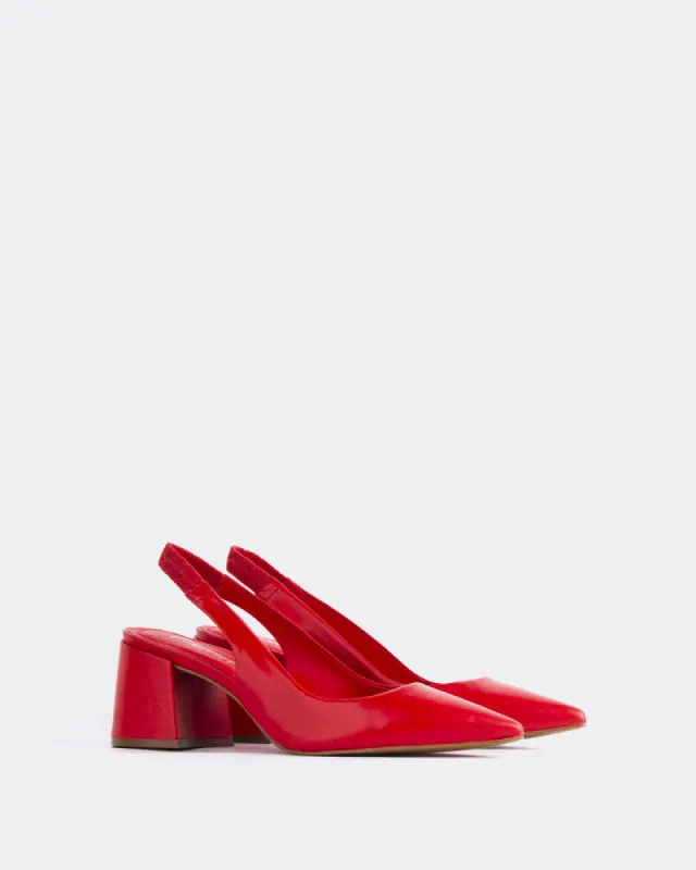 Dalida Red Leather sold by L'Intervalle