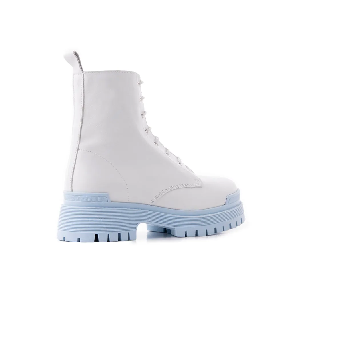 Langport White Leather/Blue Sole sold by L'Intervalle product image thumbnail 3