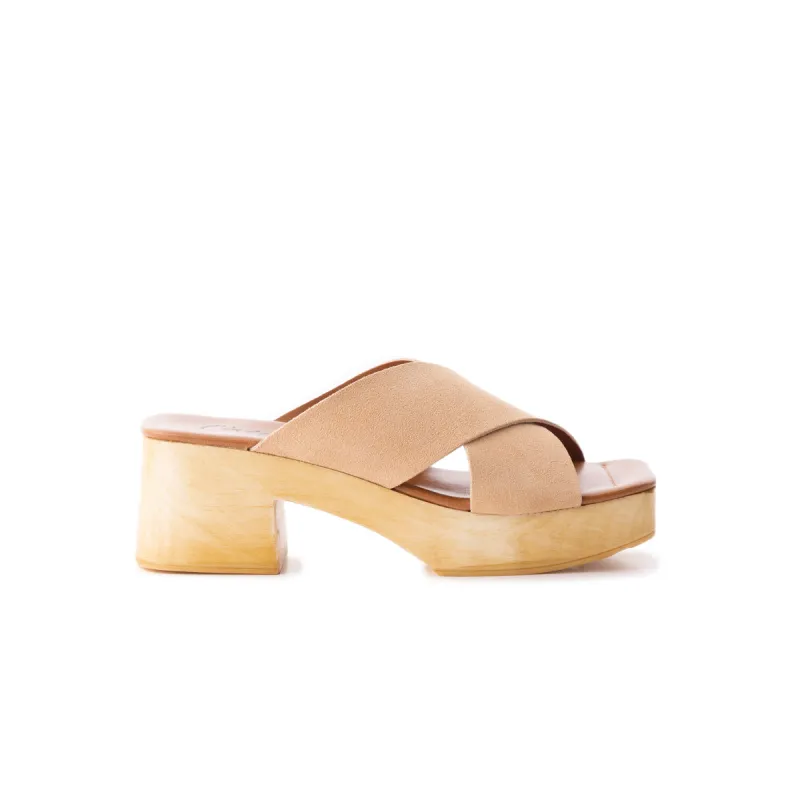 Esmée Nude Suede sold by L'Intervalle