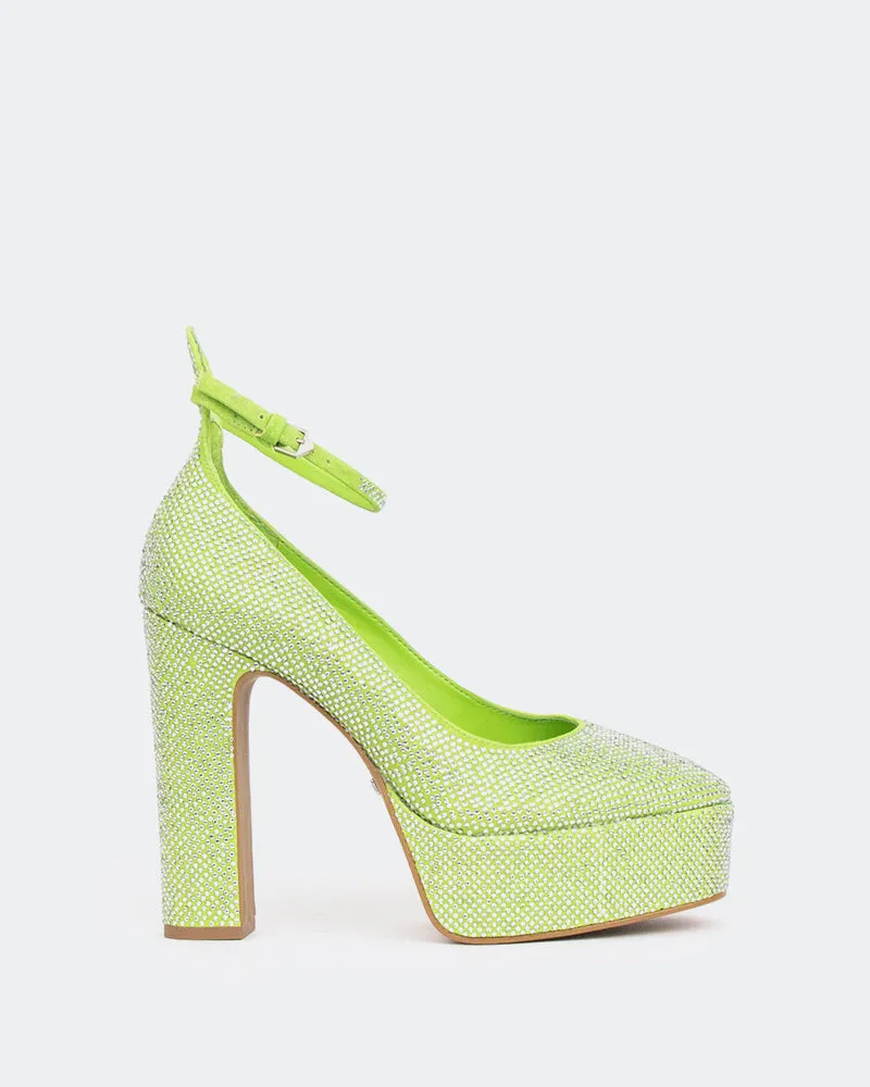 Jayne, Green Suede/Suède Vert sold by L'Intervalle