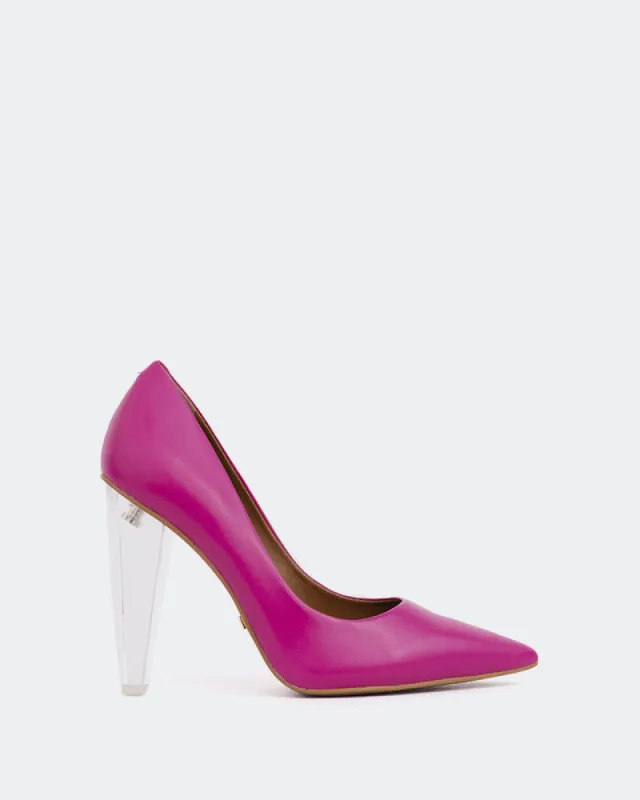 Roubi Fuchsia Leather sold by L'Intervalle