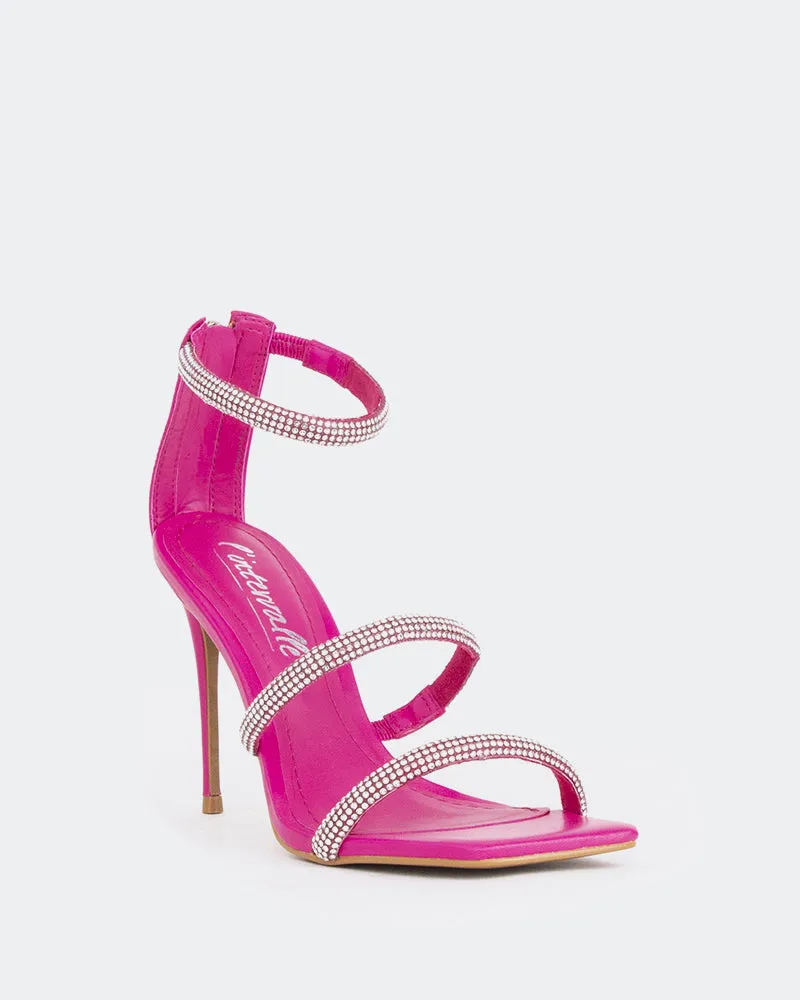 Shamari, Fucshia Leather/Cuir Fucshia sold by L'Intervalle product image thumbnail 2
