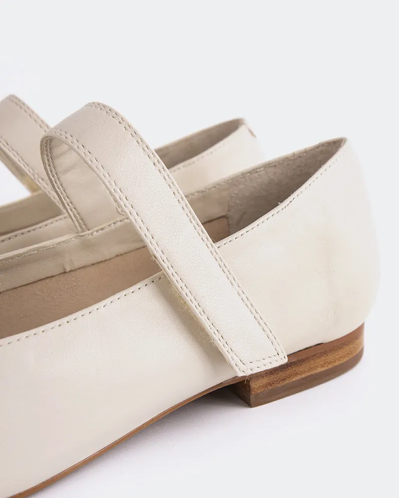 Jurgita Off White Leather sold by L'Intervalle product image thumbnail 5