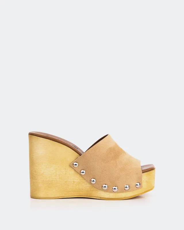 Emeline Nude Suede sold by L'Intervalle