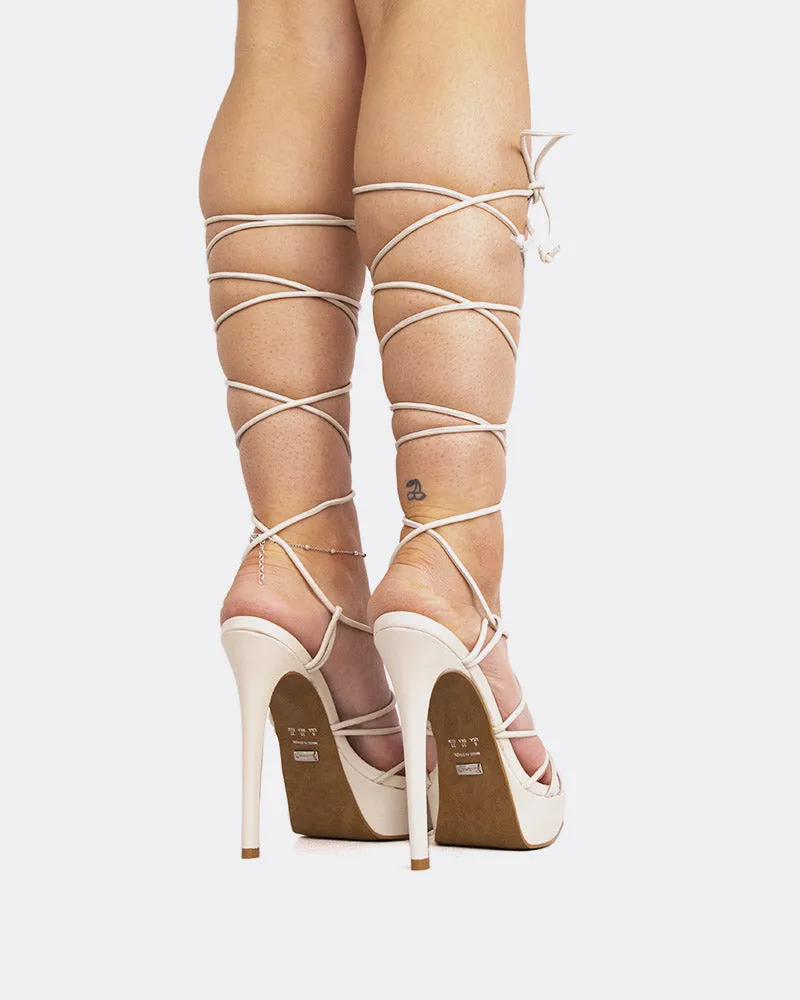 Malibu Off White Leather sold by L'Intervalle product image thumbnail 3