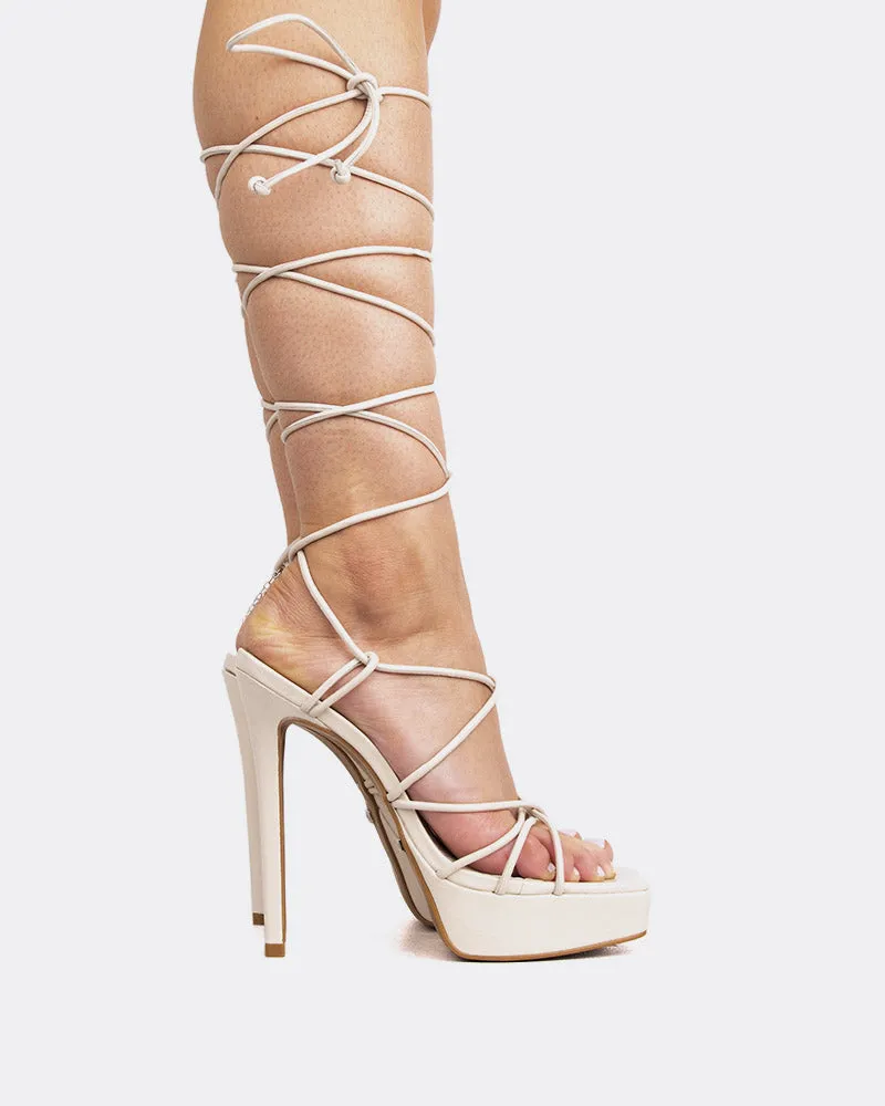 Malibu Off White Leather sold by L'Intervalle