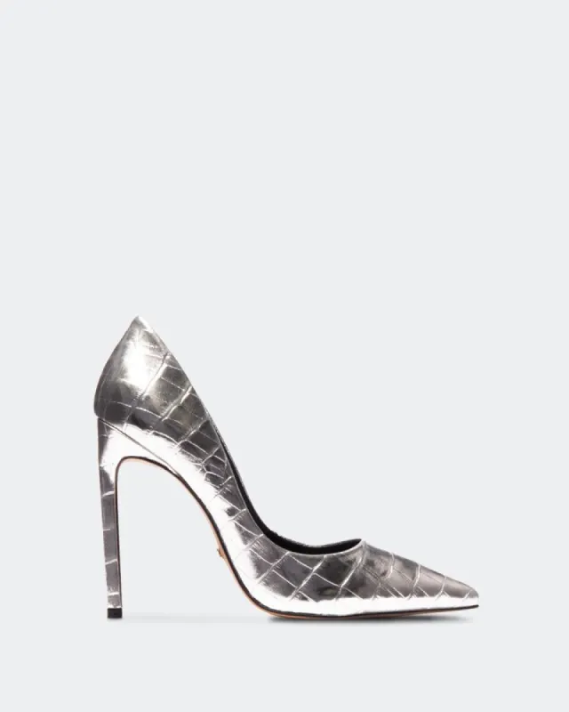 Renata Silver Croco sold by L'Intervalle